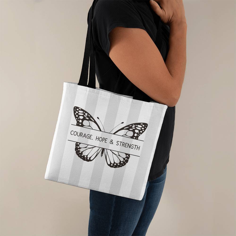 ELEVATED SPIRIT | COURAGE, HOPE & STRENGTH TOTE BAG - Elevated Spirit