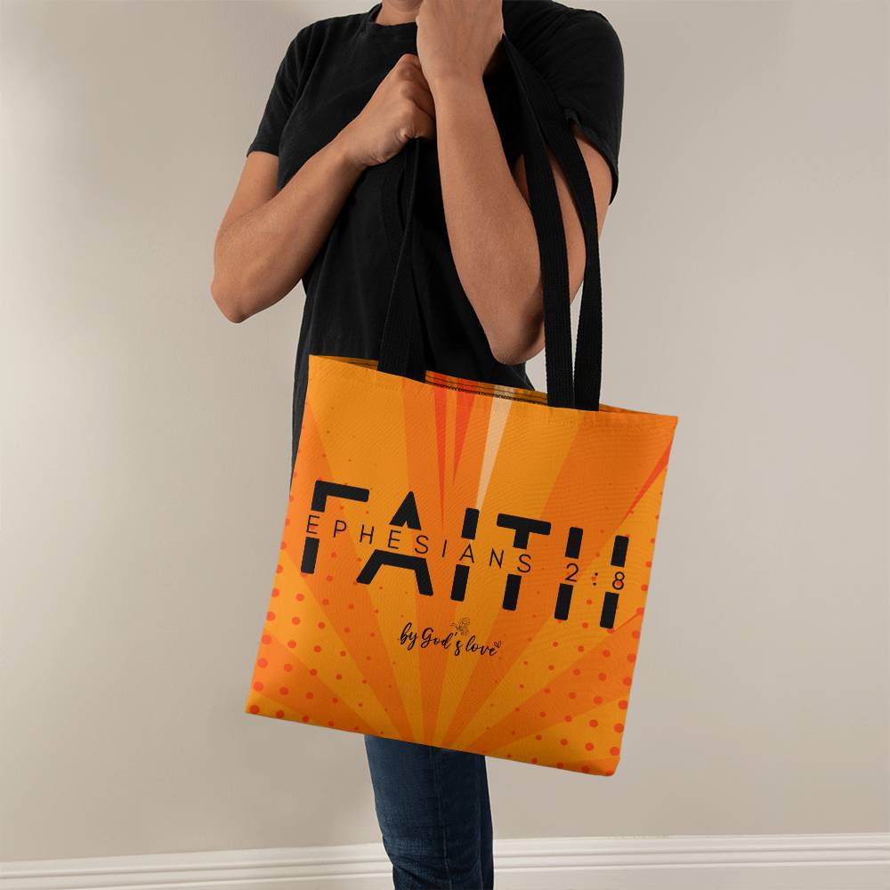 ELEVATED SPIRIT | FAITH - EPHESIANS 2:8 BY GOD'S LOVE TOTE BAG - Elevated Spirit