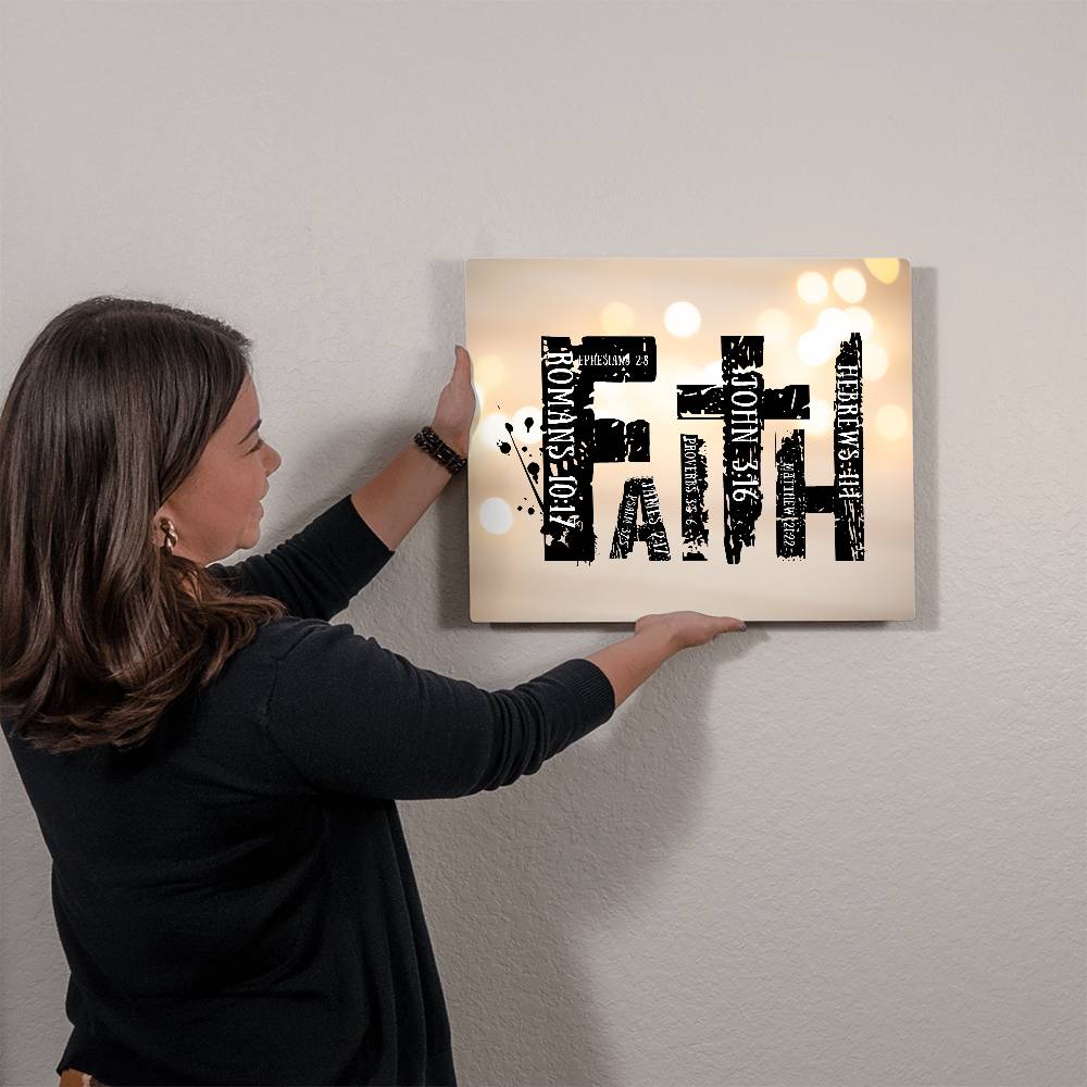 ELEVATED SPIRIT | FAITH HIGH GLOSS METAL ART - Elevated Spirit