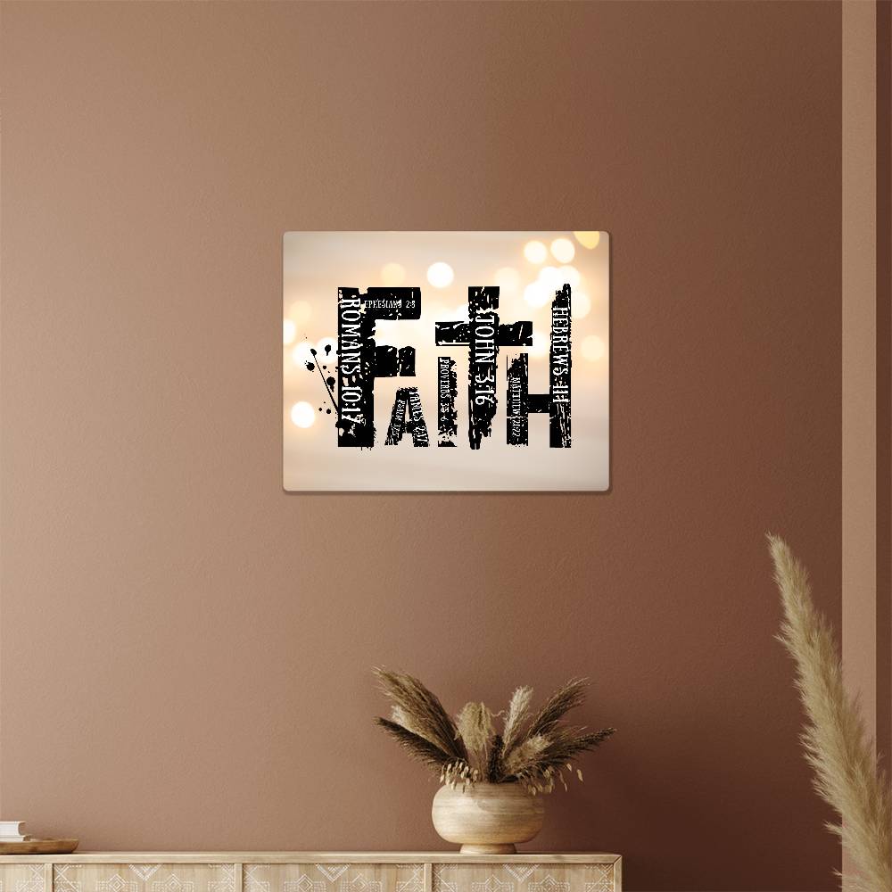 ELEVATED SPIRIT | FAITH HIGH GLOSS METAL ART - Elevated Spirit