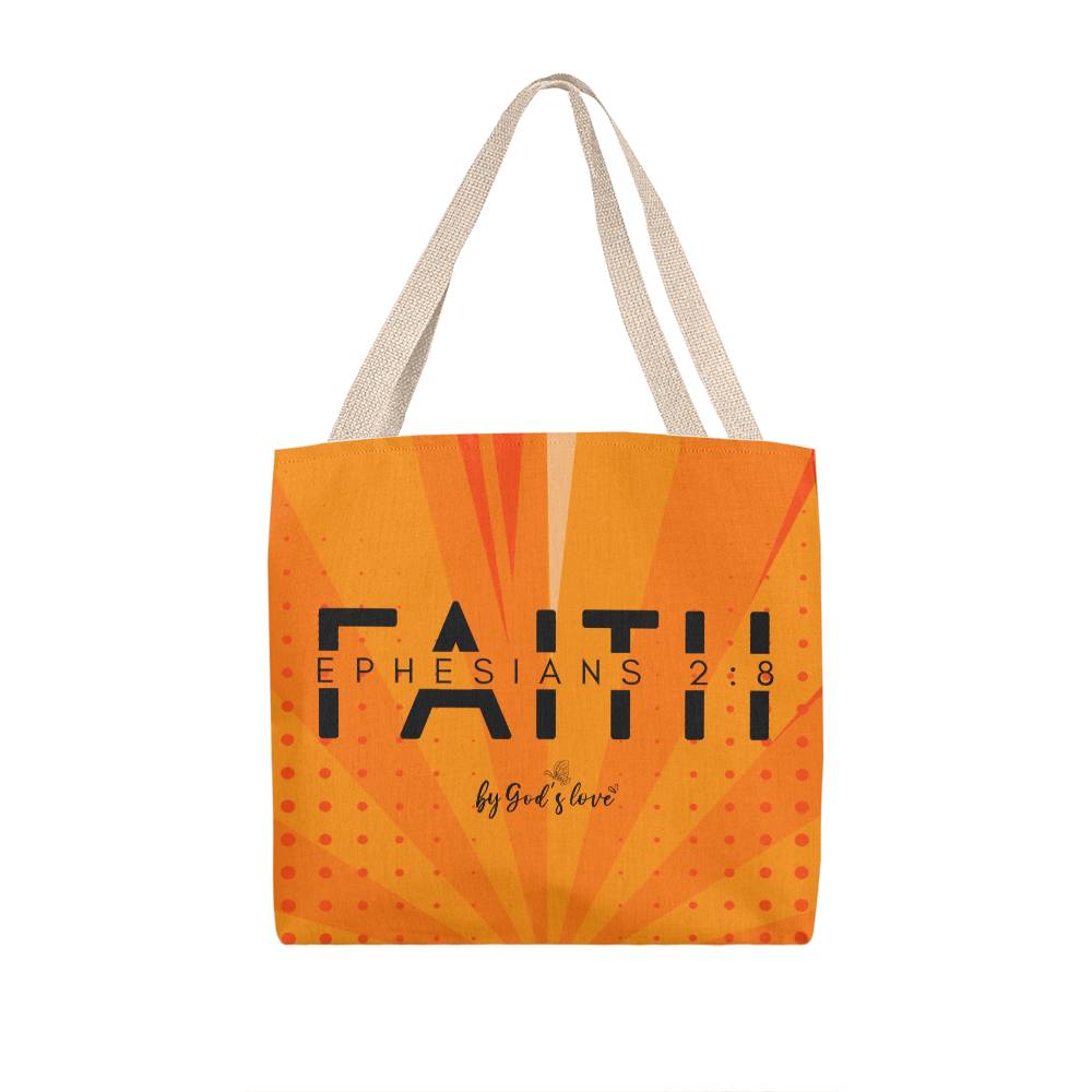 ELEVATED SPIRIT | FAITH - EPHESIANS 2:8 BY GOD'S LOVE TOTE BAG - Elevated Spirit