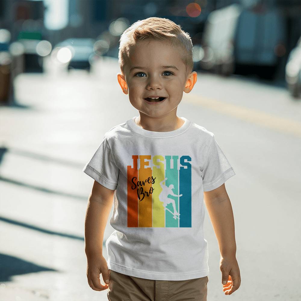WHITE TSHIRT FOR KIDS|JESUS SAVES BRO