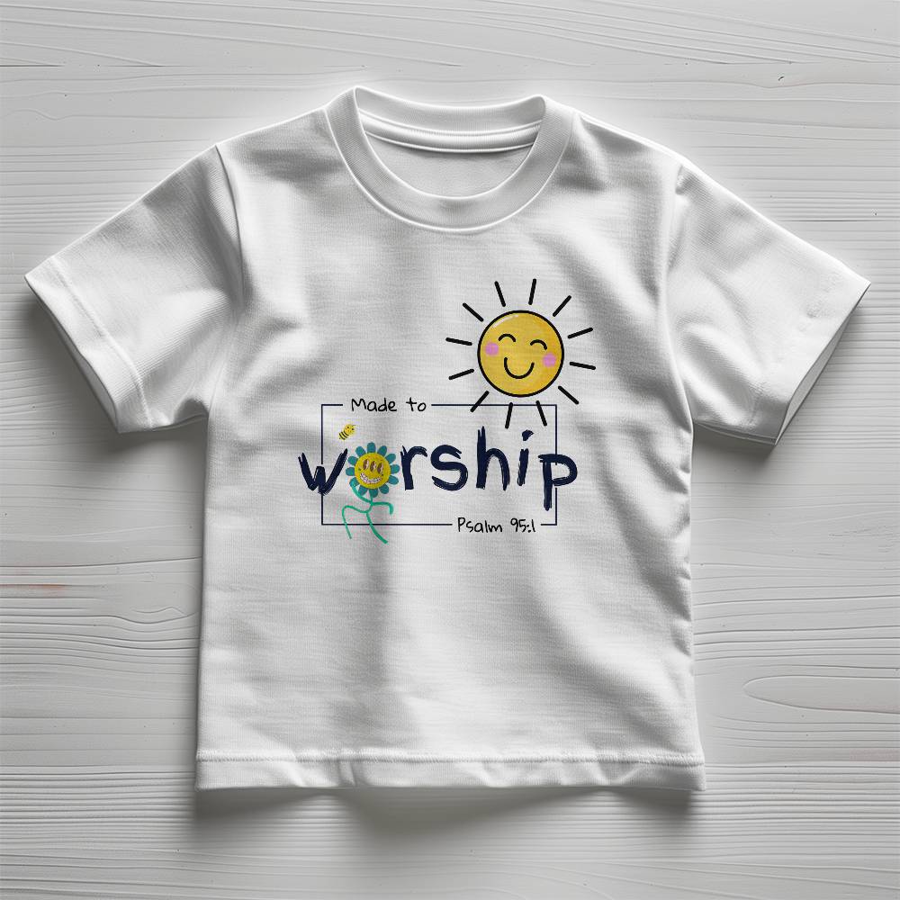 ELEVATED SPIRIT | MADE TO WORSHIP CHRISTIAN TODDLER TEE