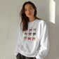Christian Christmas sweatshirt featuring holiday bows and Psalm 23 inspiration
