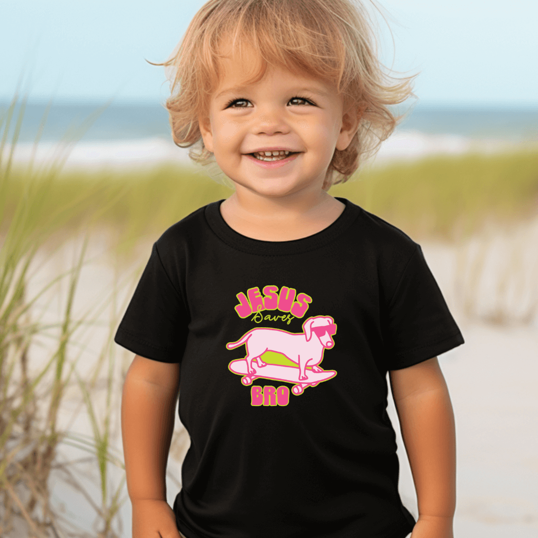 ELEVATED SPIRIT | JESUS SAVES BRO | TODDLER TEE - Elevated Spirit 