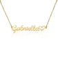 Christian name necklace with heart, customizable with 10 characters or less
