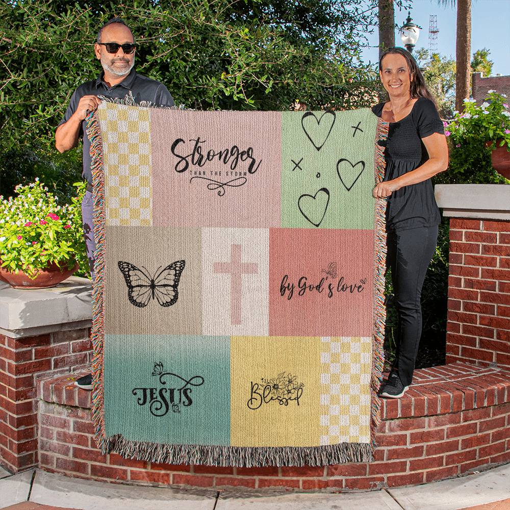 ELEVATED SPIRIT | PATCHWORK WOVEN BLANKET - Elevated Spirit 
