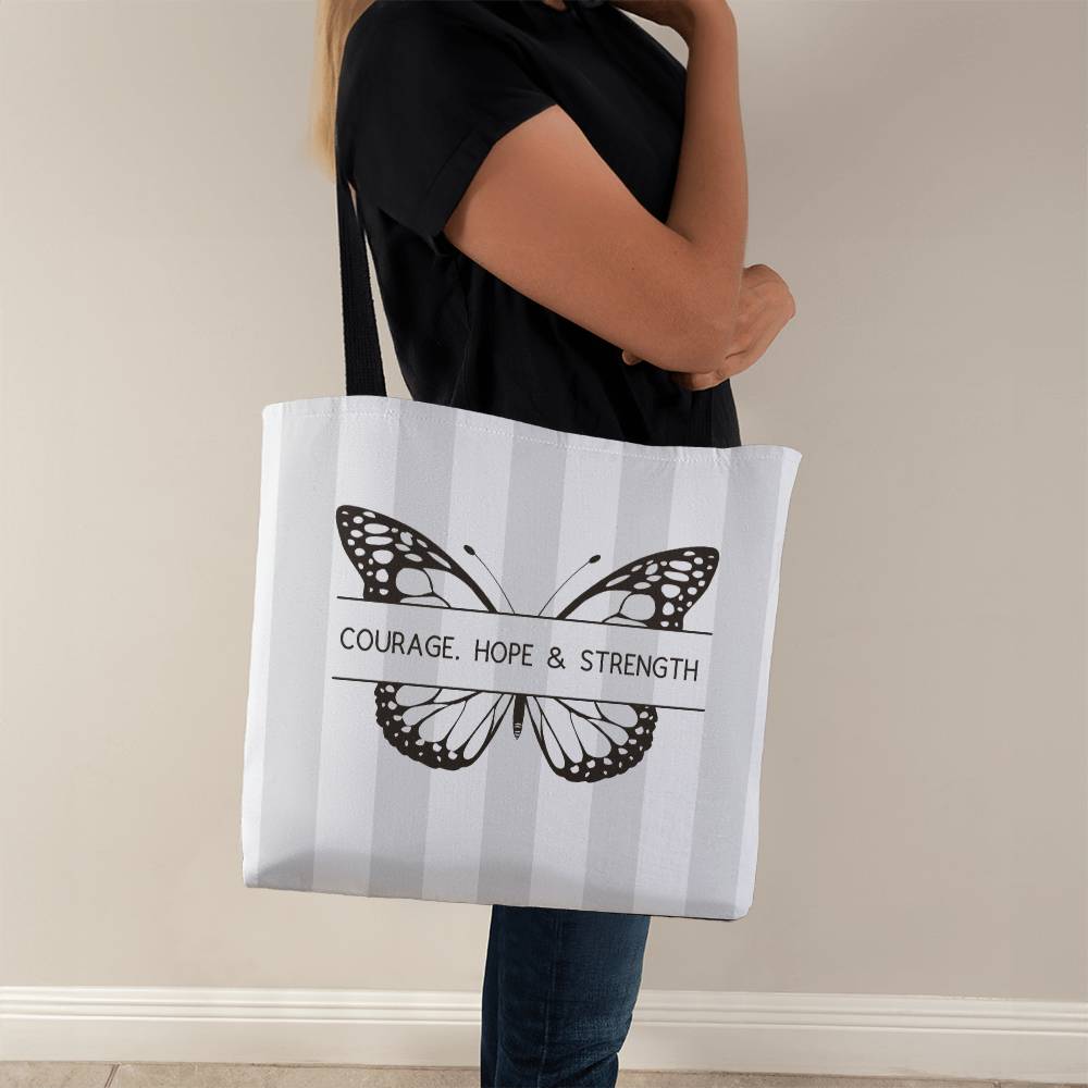 ELEVATED SPIRIT | COURAGE, HOPE & STRENGTH TOTE BAG - Elevated Spirit 