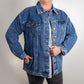 Grunge Faith With Black Letters - Denim Jacket - Elevated Spirit 