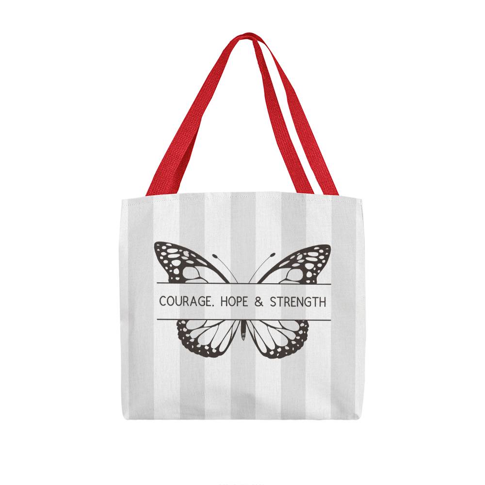 ELEVATED SPIRIT | COURAGE, HOPE & STRENGTH TOTE BAG - Elevated Spirit 