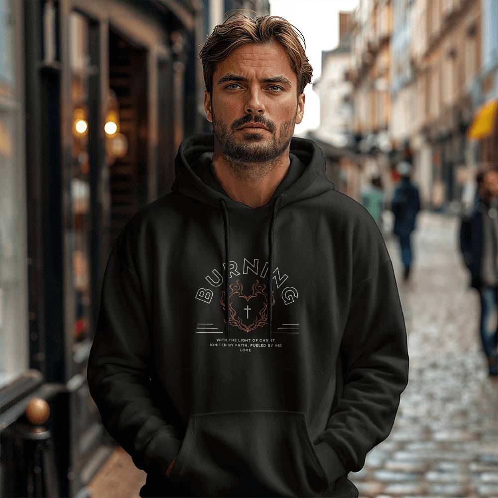 BLACK CHRISTIAN HOODIE LIGHT OF CHRIST