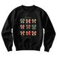 Christian Christmas sweatshirt featuring holiday bows and Psalm 23 inspiration
